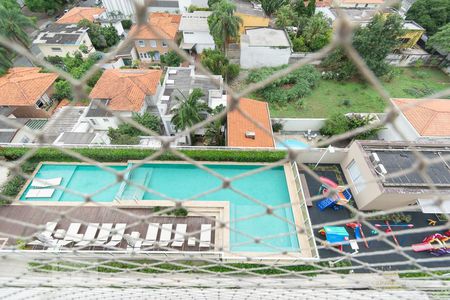 Varanda - Vista Piscina de apartamento à venda com 3 quartos, 138m² em Brooklin Paulista, São Paulo