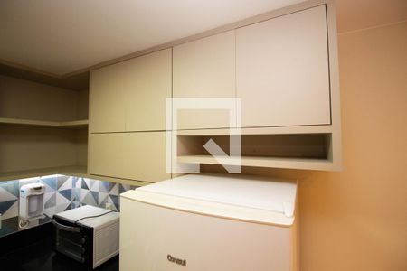 Studio para alugar com 28m², 1 quarto e 1 vaga Studio para alugar com 28m², 1 quarto e 1 vagaCozinha e Área de Serviço