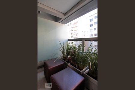 Varanda de kitnet/studio à venda com 1 quarto, 28m² em Santa Efigênia, São Paulo