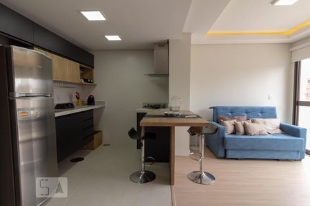 Studio para alugar com 46m², 1 quarto e 1 vagacozinha e sala