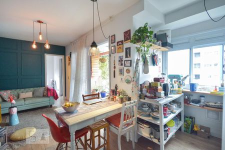 Sala de apartamento para alugar com 1 quarto, 40m² em Pinheiros, São Paulo