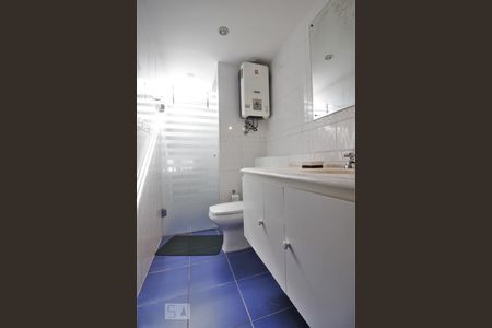 Banheiro da suíte de apartamento à venda com 1 quarto, 53m² em Vila Tramontano, São Paulo