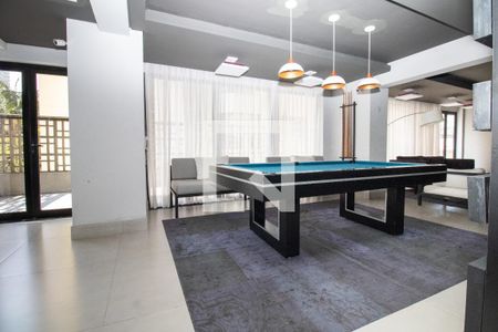 Área comum- sala de jogos  de apartamento para alugar com 1 quarto, 53m² em Vila Olímpia, São Paulo