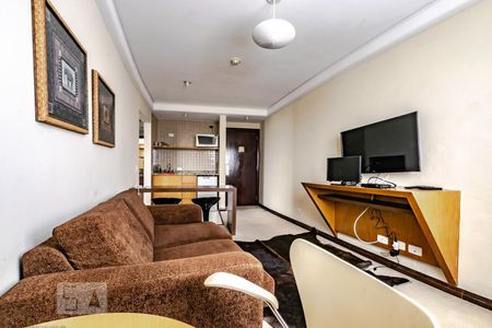 Sala de apartamento para alugar com 1 quarto, 55m² em Centro, São José dos Pinhais