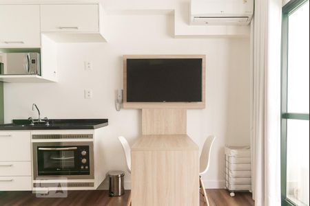Detalhe Sala de Jantar de kitnet/studio para alugar com 1 quarto, 27m² em Jardim Paulista, São Paulo