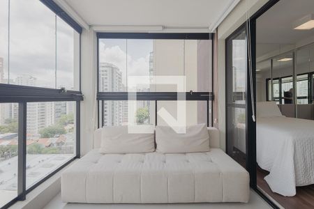 Varanda de kitnet/studio à venda com 1 quarto, 27m² em Jardim Paulista, São Paulo