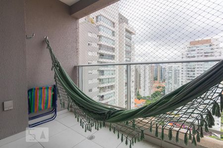 Varanda de apartamento à venda com 1 quarto, 32m² em Cidade Monções, São Paulo