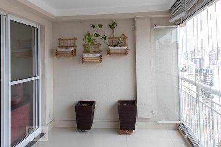 Varanda da Sala de apartamento à venda com 2 quartos, 81m² em Vila Gumercindo, São Paulo