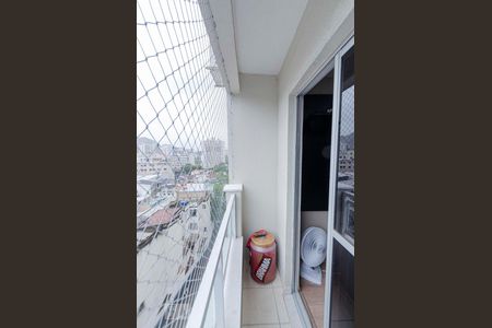 Varanda da Sala de apartamento à venda com 2 quartos, 55m² em Rio Comprido, Rio de Janeiro