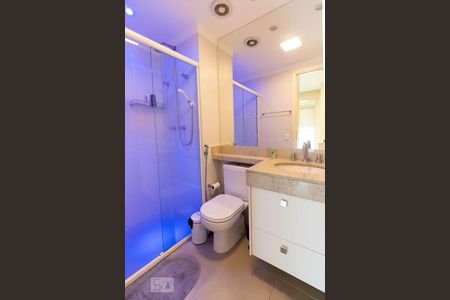 Banheiro da Suíte de apartamento à venda com 1 quarto, 54m² em Vila Nova Conceição, São Paulo