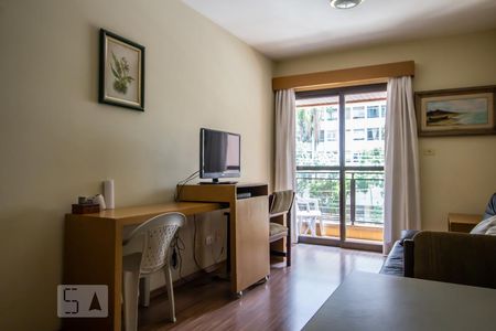 Sala de apartamento à venda com 1 quarto, 45m² em Jardim Paulista, São Paulo