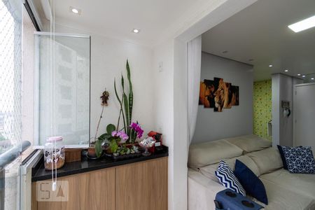 Varanda da Sala de apartamento para alugar com 2 quartos, 48m² em Vila Andrade, São Paulo