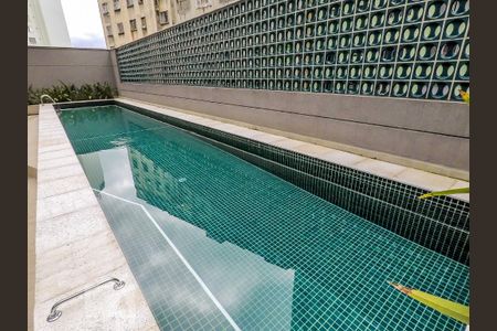 Área comum - Piscina de kitnet/studio para alugar com 1 quarto, 24m² em Sé, São Paulo