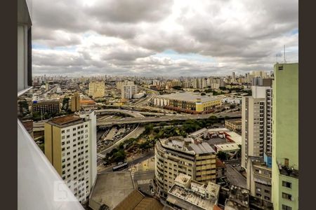 Vista  de kitnet/studio para alugar com 1 quarto, 24m² em Sé, São Paulo
