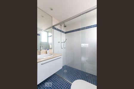 Banheiro da suíte de apartamento para alugar com 2 quartos, 125m² em Jardim Leonor, São Paulo