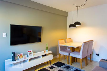Sala de apartamento à venda com 2 quartos, 59m² em Vila Valparaíso, Santo André