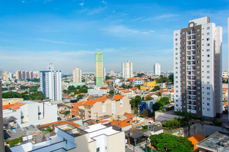 Vista da Suíte de apartamento à venda com 2 quartos, 59m² em Vila Valparaíso, Santo André