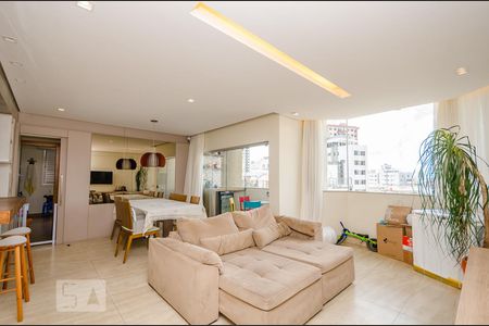 Sala de apartamento para alugar com 3 quartos, 110m² em Buritis, Belo Horizonte