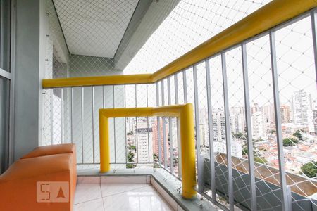 Varanda da Sala de apartamento à venda com 3 quartos, 200m² em Chácara Inglesa, São Paulo