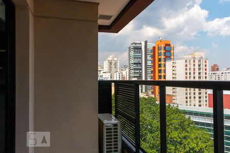 Varanda da Sala de apartamento para alugar com 1 quarto, 45m² em Pinheiros, São Paulo