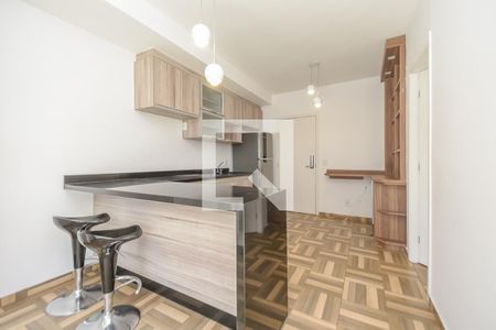 Sala/Cozinha de apartamento à venda com 1 quarto, 43m² em Santa Cecília, São Paulo