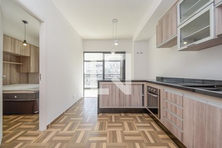 Sala/Cozinha de apartamento à venda com 1 quarto, 43m² em Santa Cecília, São Paulo