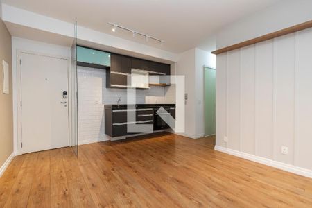 Sala/ Cozinha de apartamento para alugar com 2 quartos, 63m² em Vila Cordeiro, São Paulo