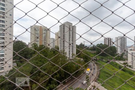 Vista da varanda de apartamento à venda com 1 quarto, 57m² em Vila Andrade, São Paulo