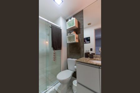 Banheiro da suíte de apartamento para alugar com 1 quarto, 60m² em Vila Andrade, São Paulo