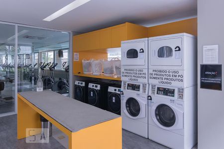 Studio para alugar com 48m², 1 quarto e 1 vagaLavanderia