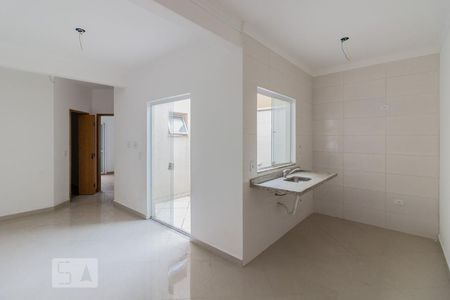 Sala e Cozinha de apartamento para alugar com 2 quartos, 50m² em Vila Junqueira, Santo André