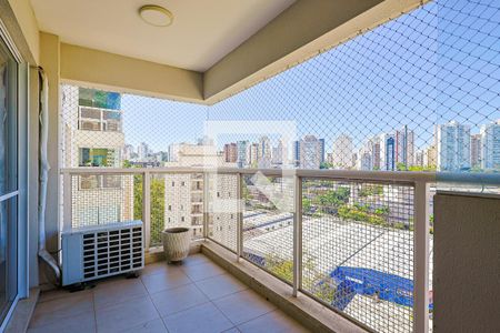 Varanda da Sala de apartamento para alugar com 2 quartos, 61m² em Vila Andrade, São Paulo