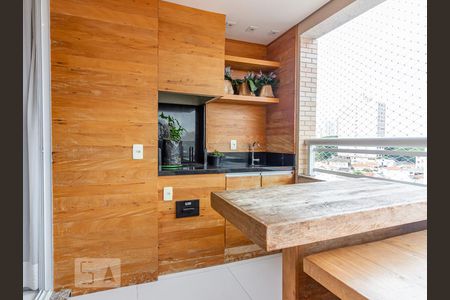 Varanda Gourmet de apartamento à venda com 3 quartos, 100m² em Vila Lageado, São Paulo
