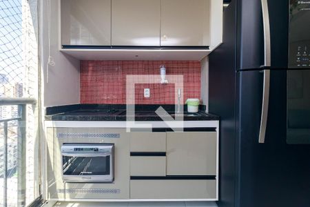 Varanda - Sala/cozinha de apartamento para alugar com 1 quarto, 40m² em Vila Cordeiro, São Paulo