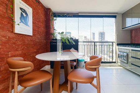 Varanda - Sala/cozinha de apartamento para alugar com 1 quarto, 40m² em Vila Cordeiro, São Paulo