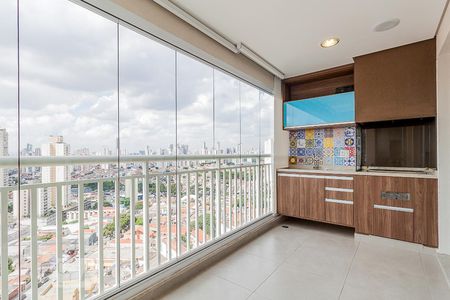 Varanda gourmet de apartamento para alugar com 3 quartos, 76m² em Vila Bertioga, São Paulo