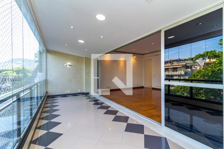 Varanda da Sala de apartamento à venda com 3 quartos, 160m² em Barra da Tijuca, Rio de Janeiro