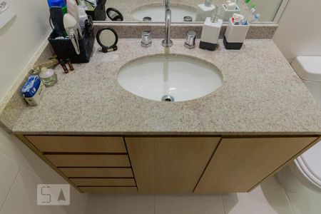 Banheiro da Suíte de apartamento à venda com 1 quarto, 55m² em Vila Cruzeiro, São Paulo