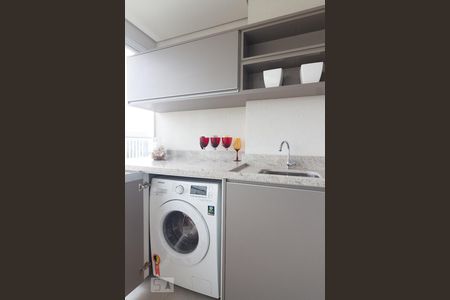 Varanda - Área de Serviço de apartamento para alugar com 1 quarto, 41m² em Cidade Monções, São Paulo