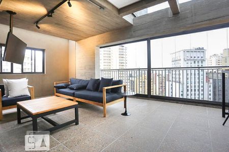 Área comum - Espaço Gourmet de kitnet/studio para alugar com 1 quarto, 29m² em República, São Paulo