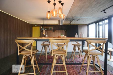 Área comum - Espaço Gourmet de kitnet/studio para alugar com 1 quarto, 29m² em República, São Paulo