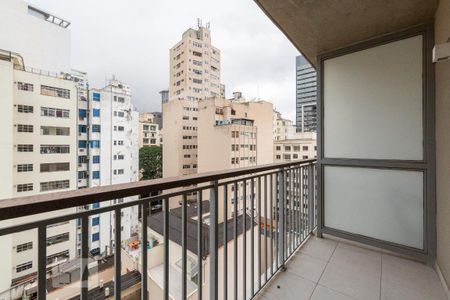 Sacada da Kitnet de kitnet/studio para alugar com 1 quarto, 29m² em República, São Paulo