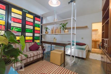 Sala e Quarto de kitnet/studio para alugar com 1 quarto, 40m² em Cidade Universitária, Campinas