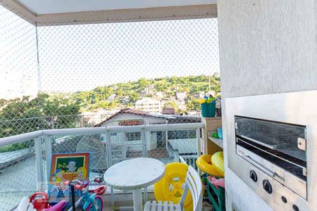 Varanda gourmet de apartamento à venda com 3 quartos, 95m² em Santa Rosa, Niterói