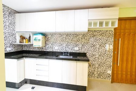 Cozinha de apartamento à venda com 2 quartos, 55m² em Parque das Nações, Santo André