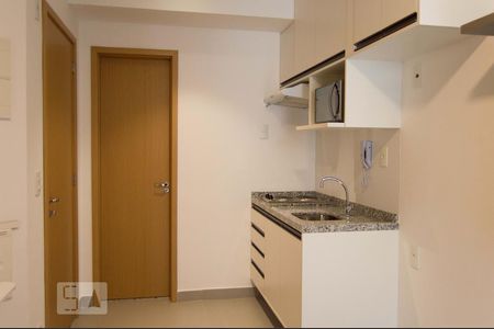 Cozinha de apartamento à venda com 1 quarto, 26m² em República, São Paulo
