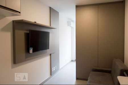 Detalhe Sala de apartamento à venda com 1 quarto, 26m² em República, São Paulo