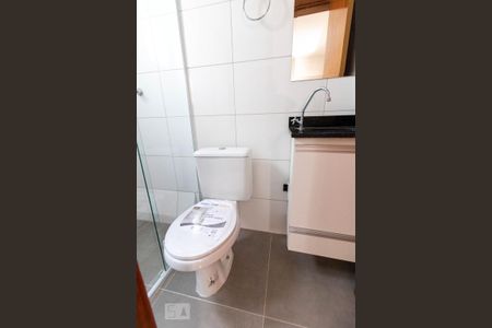 Banheiro da Suite de apartamento à venda com 2 quartos, 92m² em Vila Valparaíso, Santo André