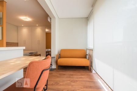 Varanda de kitnet/studio para alugar com 1 quarto, 39m² em Campo Belo, São Paulo