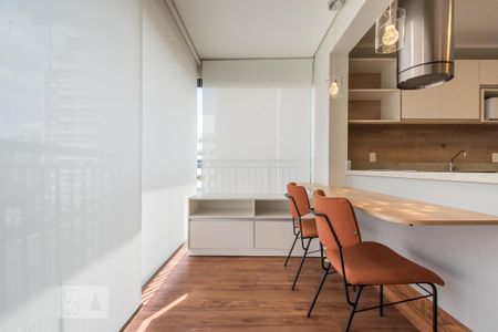 Studio para alugar com 39m², 1 quarto e 1 vagaVaranda